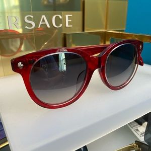 Alexander McQueen red skull sunglasses AM0024